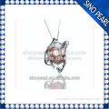 AAA 11-12MM new design charming 925 sterling silver and freshwater pearl pendant PP0172